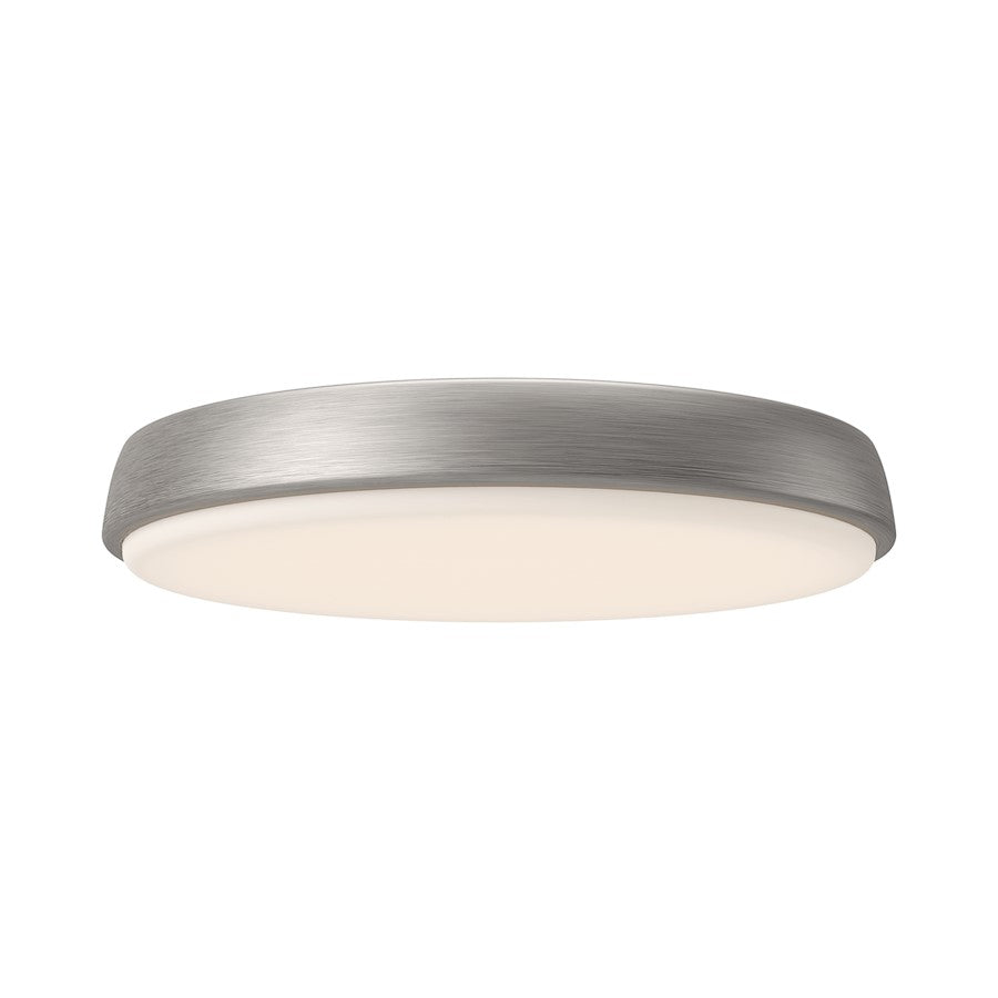 Alora Mood Laval 15" LED Flush, Nickel/Frost Acrylic, 5CCT - FM503715BN-5CCT