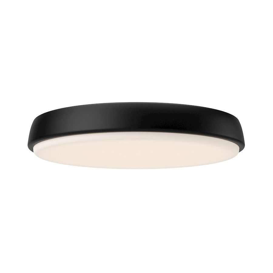 Alora Mood Laval 15" LED Flush Mount, Matte Black/Frosted Acrylic - FM503715MB