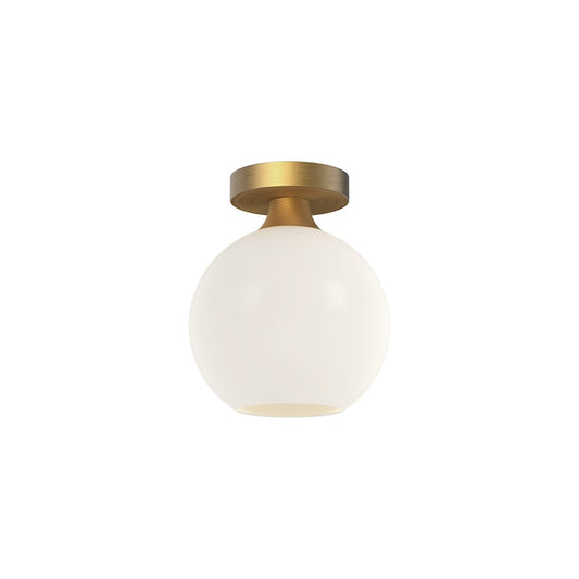 Alora Mood Castilla 1 Light 8" Flush Mount, Gold/Opal/Clear - FM506108AGOP