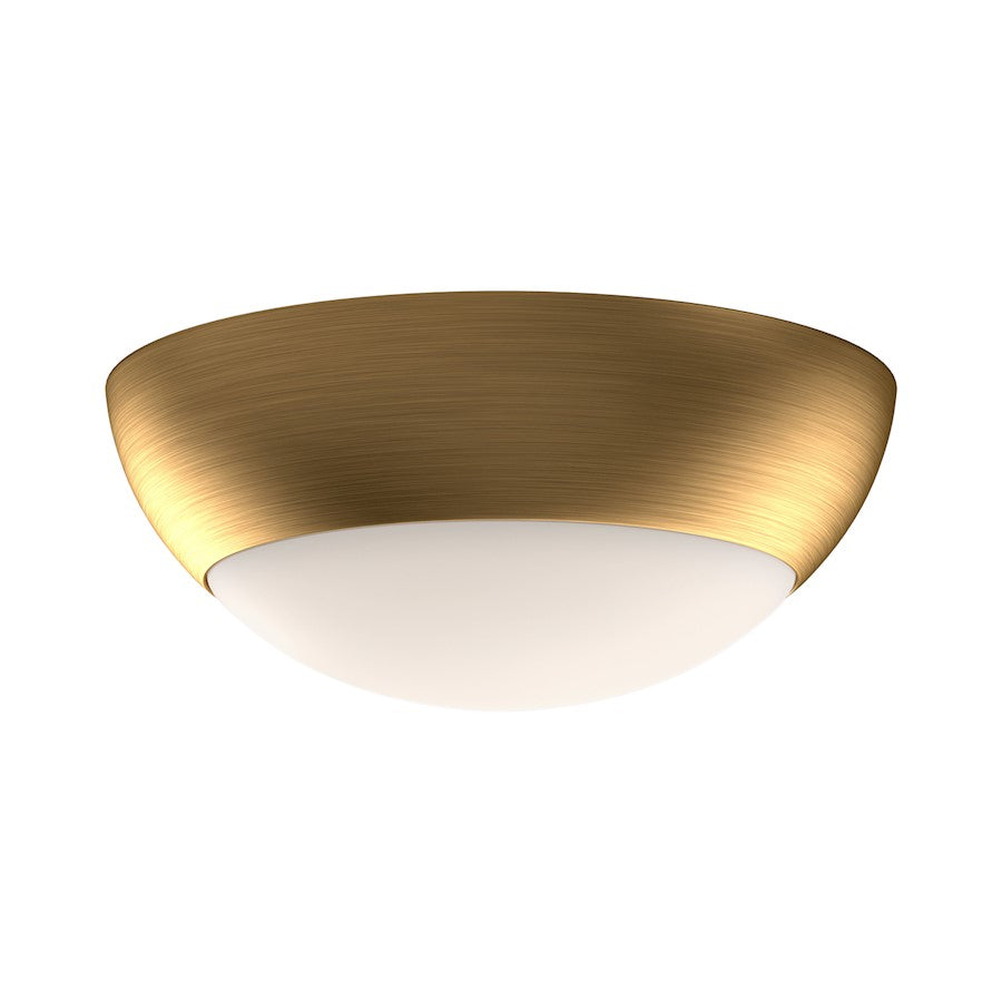 Alora Mood Rubio 2 Light 11" Flush Mount, Gold/Opal Matte/Opal - FM522211AGOP