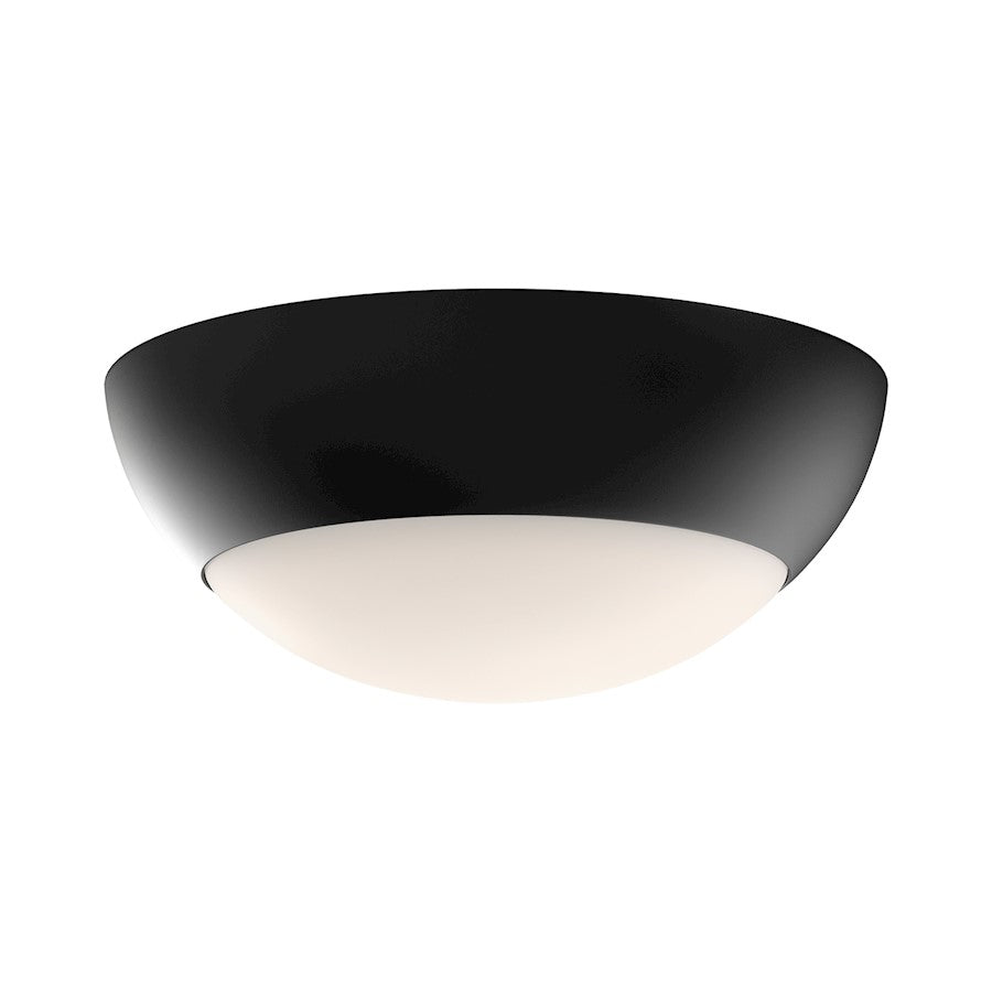 Alora Mood Rubio 2 Light 11" Flush Mount, Black/Opal Matte/Opal - FM522211MBOP