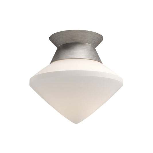 Alora Mood Nora 1 Light 8" Flush Mount, Nickel/Opal Matte/Opal - FM537508BNOP