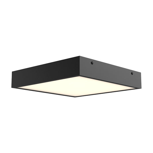 Alora Mood Sydney 11" LED Flush Mount, Matte Black/Frosted - FM553011MB