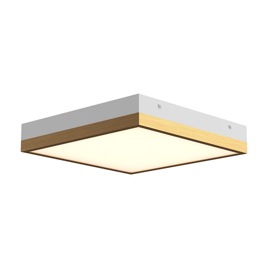 Alora Mood Sydney 11" LED Flush Mount, Aged Gold/White/Frosted - FM553211AGWH