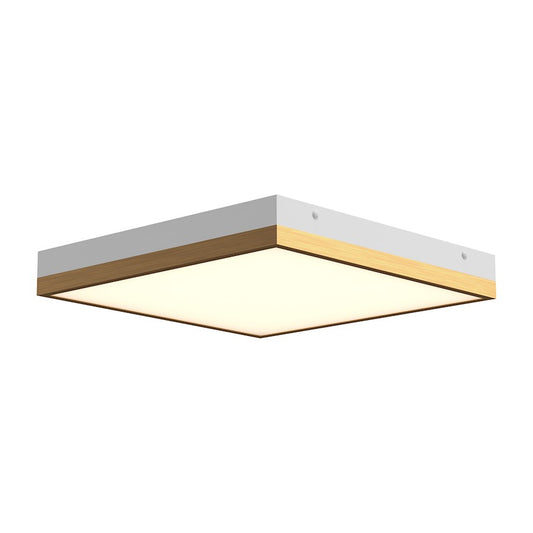 Alora Mood Sydney 14" LED Flush Mount, Aged Gold/White/Frosted - FM553214AGWH