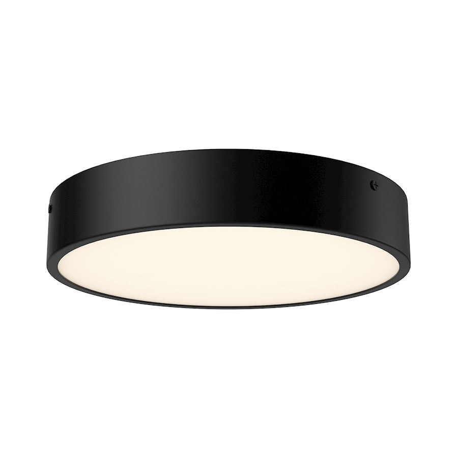 Alora Mood Adelaide 11" LED Flush, Matte Black/Frost, 5CCT - FM554011MB-5CCT