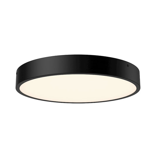 Alora Mood Adelaide 15" LED Flush, Matte Black/Frost, 5CCT - FM554015MB-5CCT