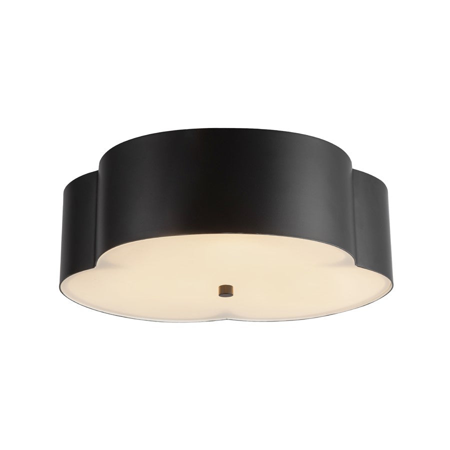 Kuzco Adella 14" Socket Flush Mount, Matte Black - FM566314MB