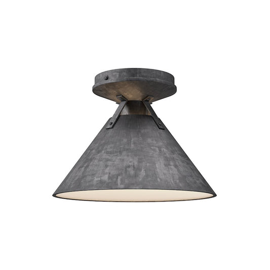 Alora Mood Archer 1 Light 7" Flush Mount, Steel - FM584507SL