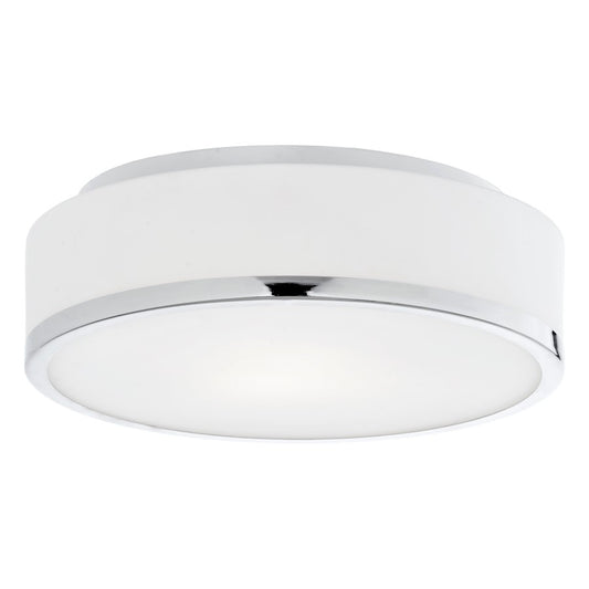 Kuzco Charlie 12" LED Flush Mount, Chrome/Opal, 5CCT - FM6012-CH-5CCT