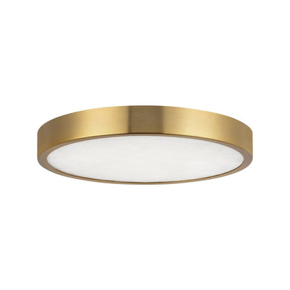Kuzco Evelyn 7" Gold Dimmable LED Flush Mount, Brushed Gold/Alabaster