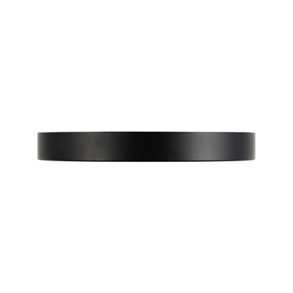 Kuzco Evelyn 7" Black Dimmable LED Flush Mount, Matte Black/Alabaster