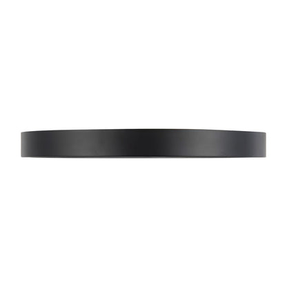 Kuzco Evelyn 9" Black Dimmable LED Flush Mount, Matte Black/Alabaster