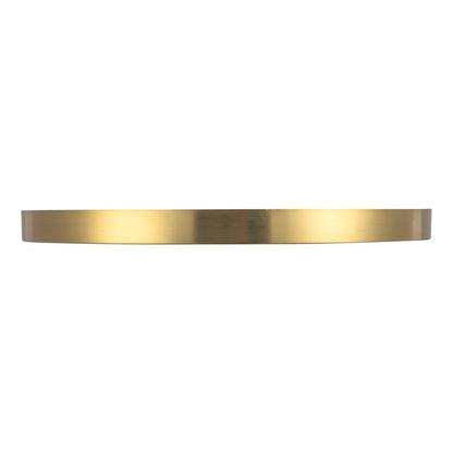 Kuzco Evelyn 11" Gold Dimmable LED Flush Mount, Brushed Gold/Alabaster