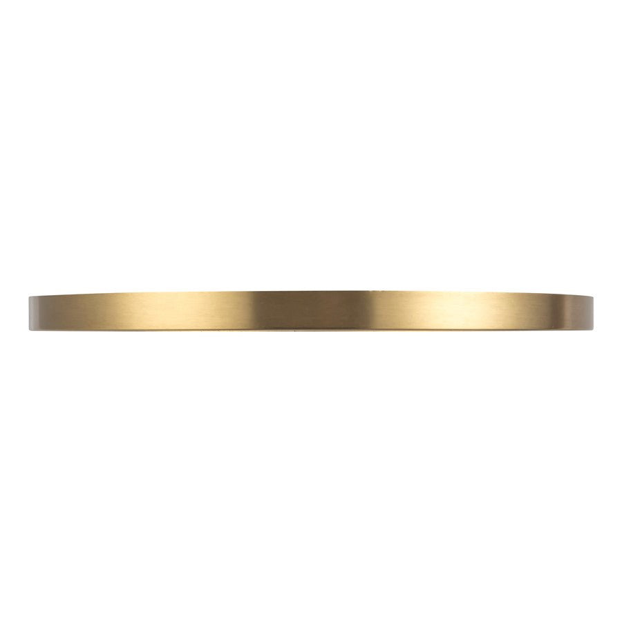 Kuzco Evelyn 15" Gold Dimmable LED Flush Mount, Brushed Gold/Alabaster