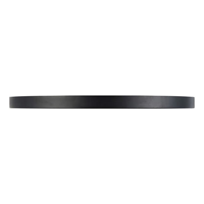 Kuzco Evelyn 15" Black Dimmable LED Flush Mount, Matte Black/Alabaster