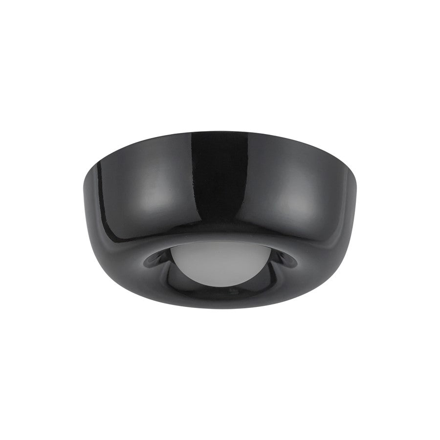 Kuzco Hayden 6" LED Flush Mount, Glossy Black