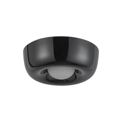 Kuzco Hayden 6" LED Flush Mount, Glossy Black