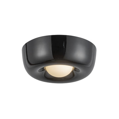 Kuzco Hayden 6" LED Flush Mount, Glossy Black