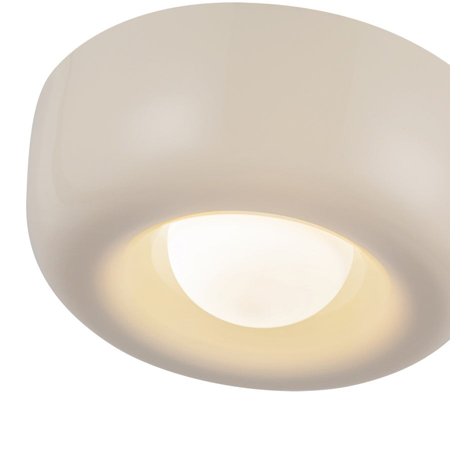 Kuzco Hayden 6" LED Flush Mount, Pearl White
