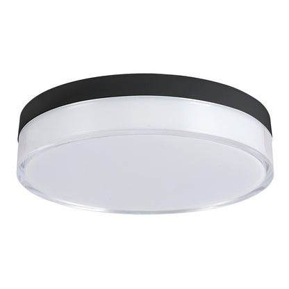 Kuzco Quara 7" Black Dimmable LED Flush Mount, Black