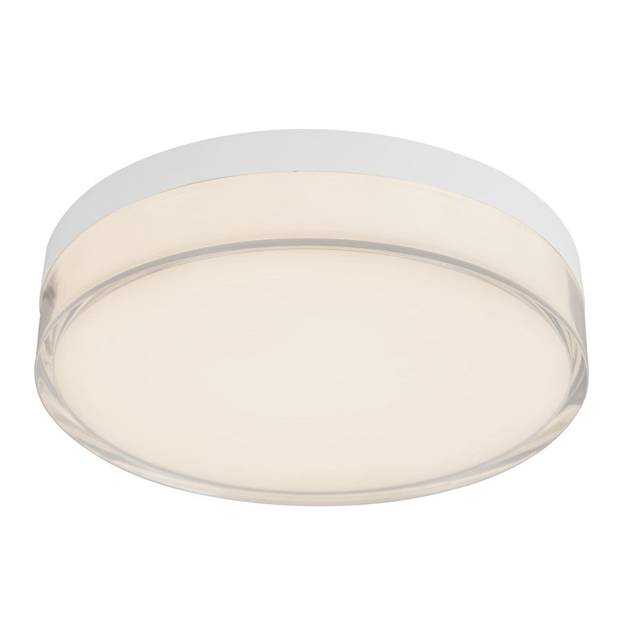 Kuzco Quara 7" Wht Dimmable LED Flush Mount, White