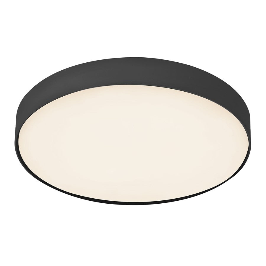 Kuzco Rynn 7" Black Dimmable LED Flush Mount, Black