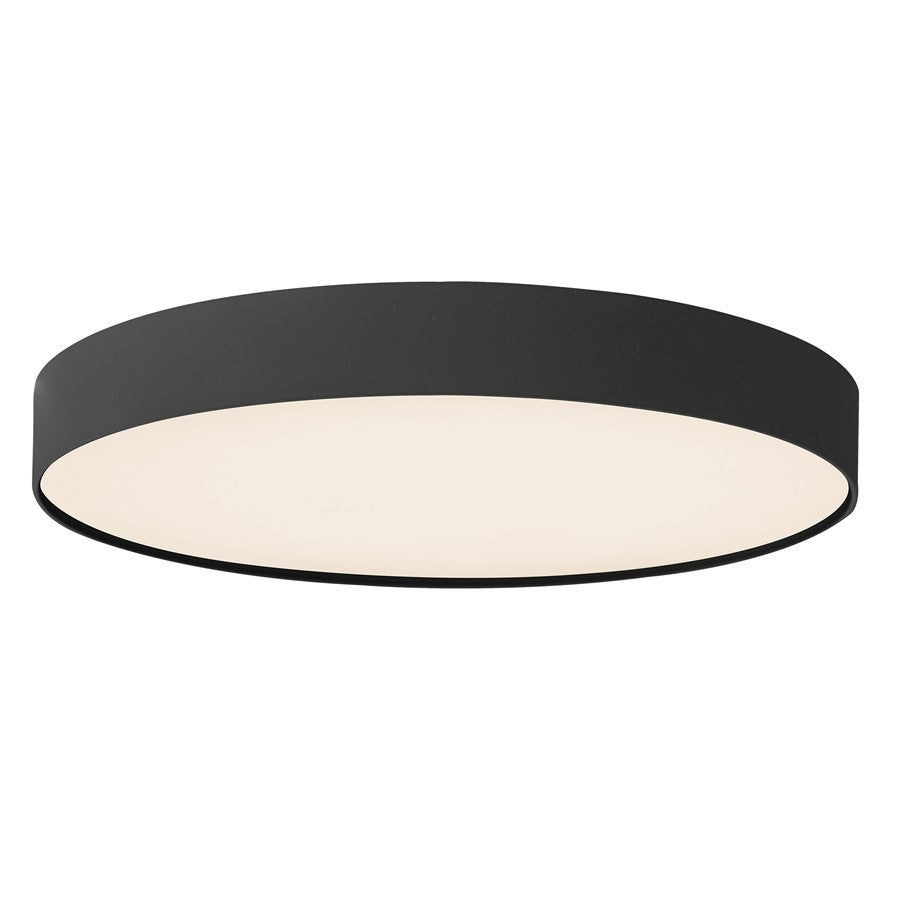 Kuzco Rynn 7" Black Dimmable LED Flush Mount, Black
