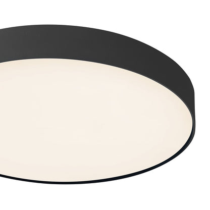 Kuzco Rynn 7" Black Dimmable LED Flush Mount, Black