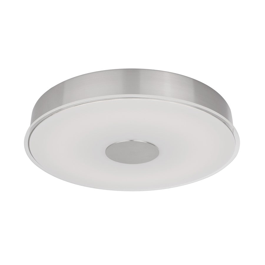 Kuzco Parker 16" LED Flush Mount, Brushed Nickel/Frosted - FM7616-BN