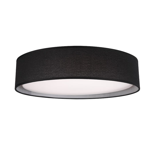 Kuzco Dalton 16" LED Flush Mount, Black/White Acrylic Diffuser - FM7916-BK