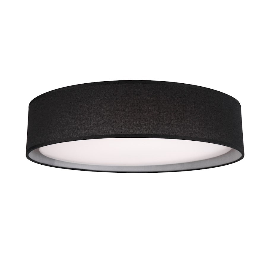 Kuzco Dalton 16" LED Flush, Black/White Acrylic Diffuser, 5CCT - FM7916-BK-5CCT