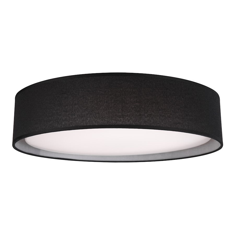 Kuzco Dalton 20" LED Flush Mount, Black/White Acrylic Diffuser - FM7920-BK