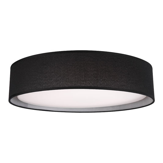 Kuzco Dalton 20" LED Flush Mount, Black/White Acrylic Diffuser - FM7920-BK