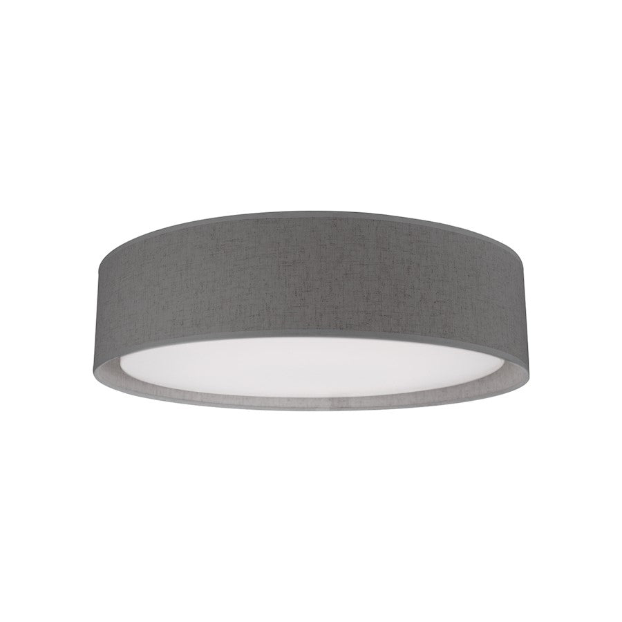 Kuzco Dalton 20" LED Flush Mount, Gray/White Acrylic Diffuser - FM7920-GY