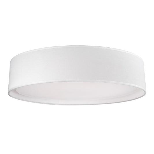 Kuzco Dalton 20" LED Flush, White/White Acrylic Diffuser, 5CCT - FM7920-WH-5CCT