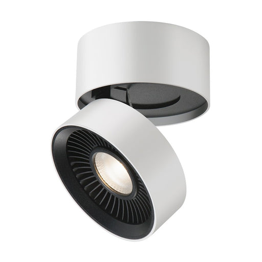Kuzco Solo LED Round Flush Mount, White/Frosted Acrylic Diffuser - FM9405-WH