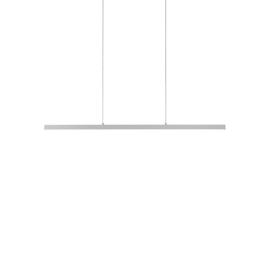 Kuzco Vega 45" LED Linear Pendant, Nickel/White Acrylic Diffuser - LP10345-BN