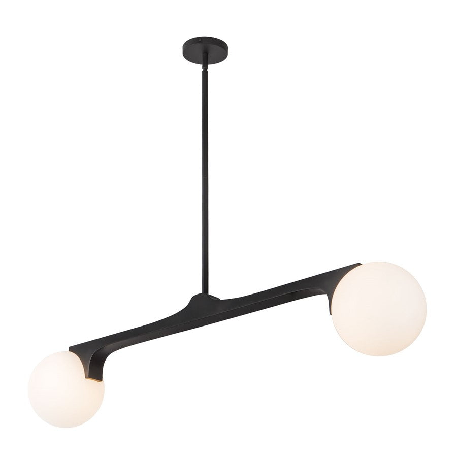Kuzco Briar 47" Black Linear Pendant, Black