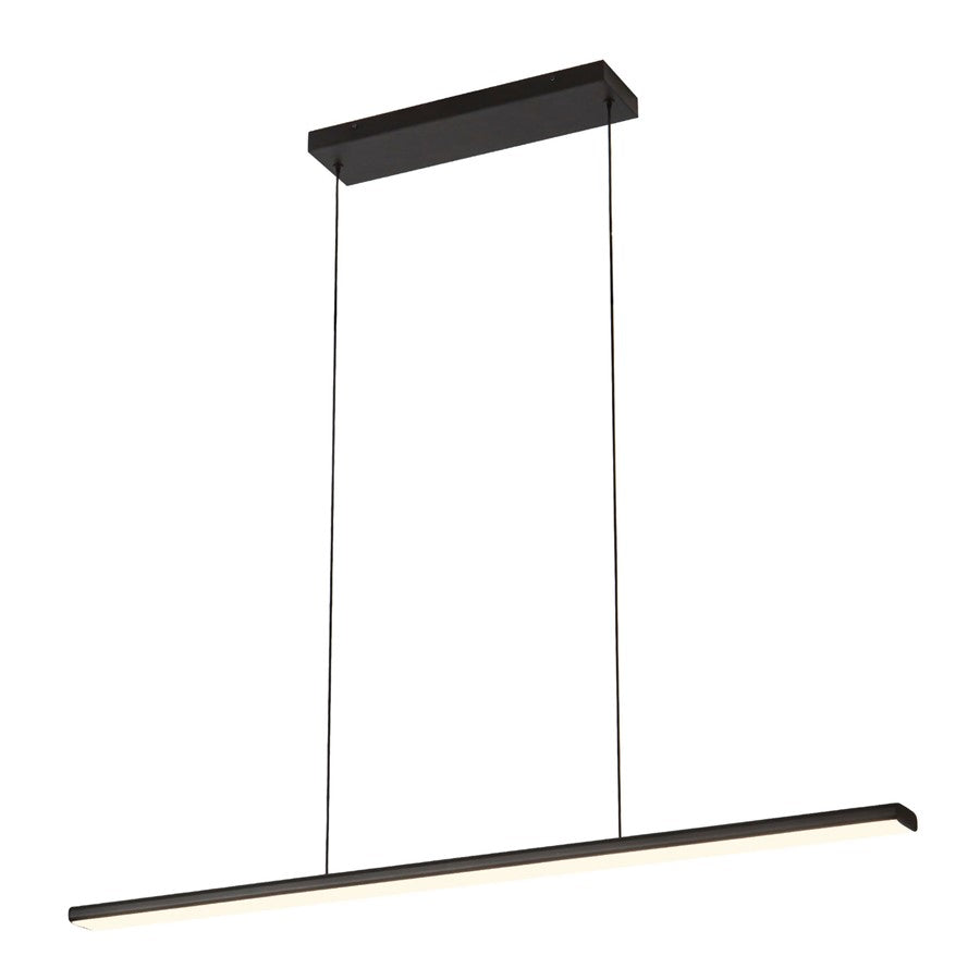 Kuzco Drift 45" Black Dimmable LED Linear Pendant, Black