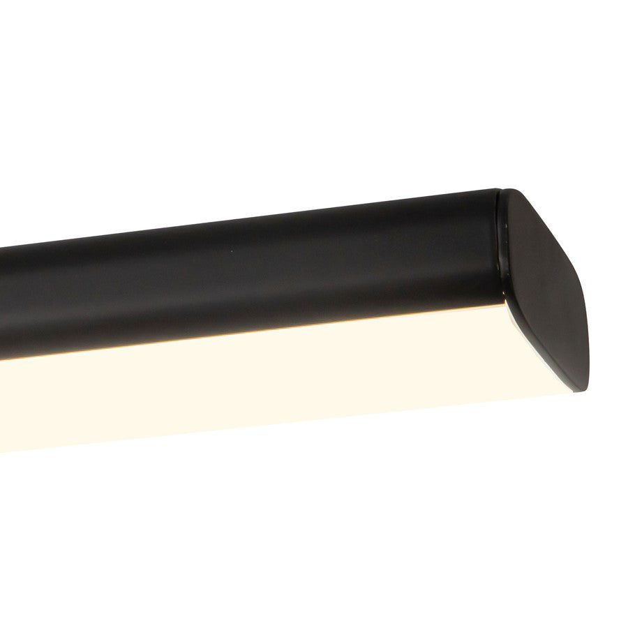 Kuzco Drift 45" Black Dimmable LED Linear Pendant, Black