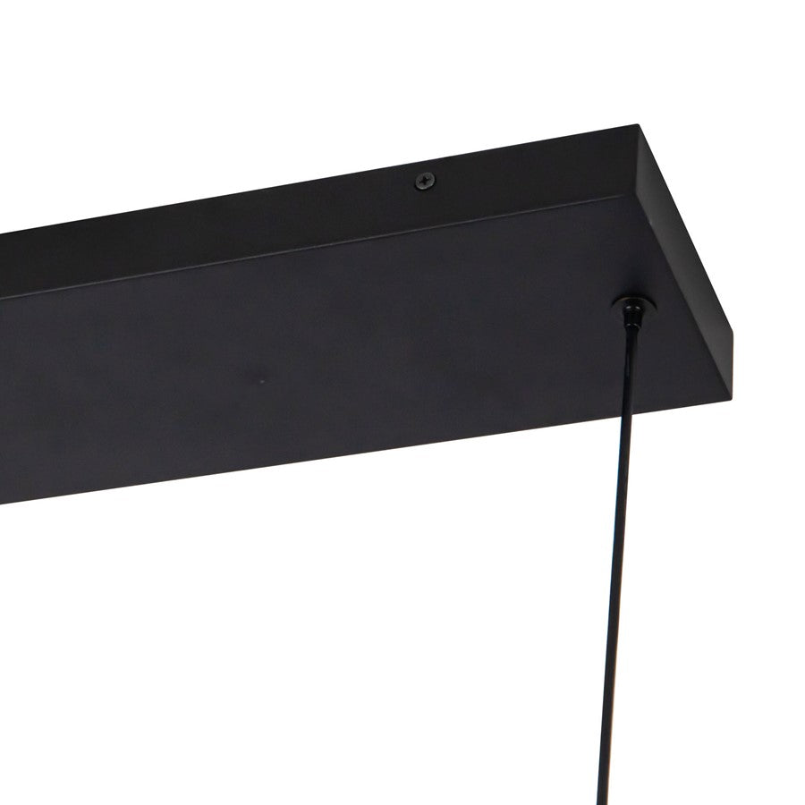 Kuzco Drift 45" Black Dimmable LED Linear Pendant, Black