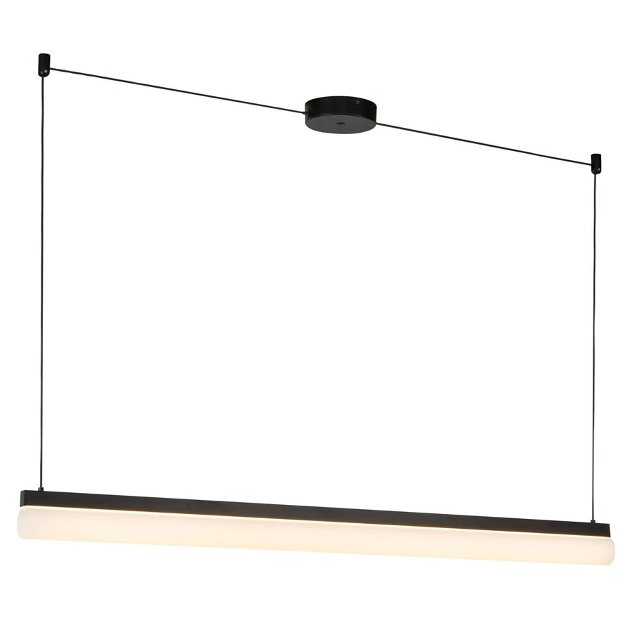 Kuzco Nio 45" Black Dimmable LED Linear Pendant, Black