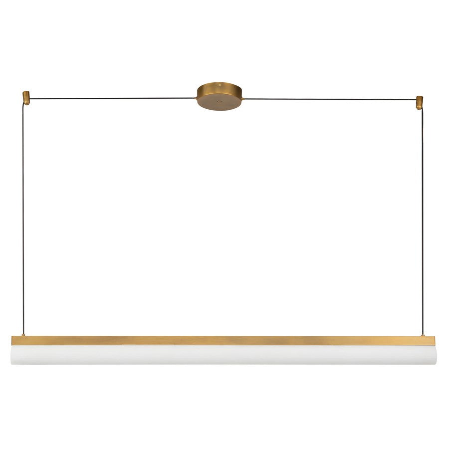Kuzco Nio 45" Brass Dimmable LED Linear Pendant, Vintage Brass
