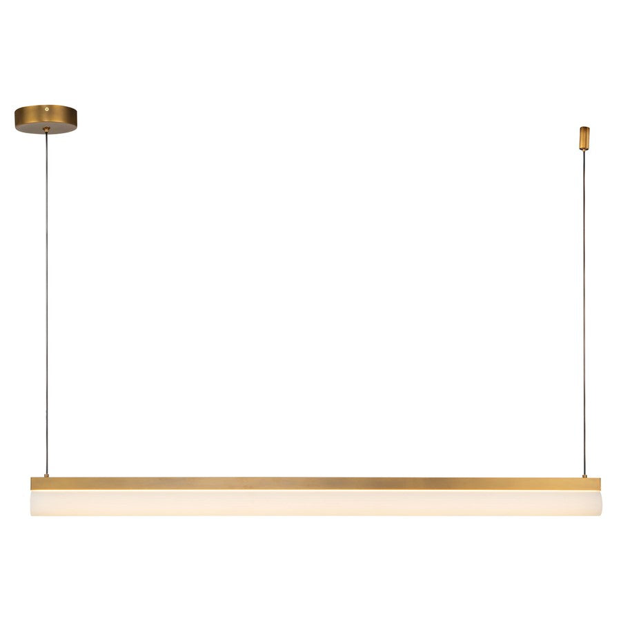 Kuzco Nio 45" Brass Dimmable LED Linear Pendant, Vintage Brass