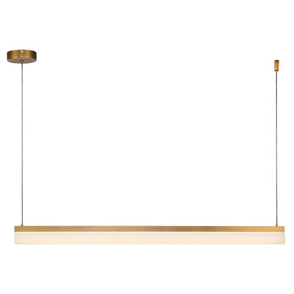 Kuzco Nio 45" Brass Dimmable LED Linear Pendant, Vintage Brass