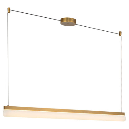 Kuzco Nio 45" Brass Dimmable LED Linear Pendant, Vintage Brass