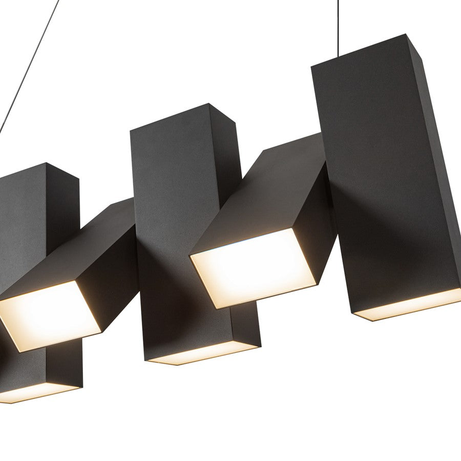 Kuzco Domino 35" LED Linear Pendant, Black