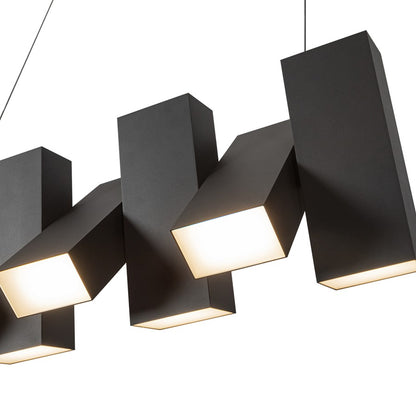 Kuzco Domino 35" LED Linear Pendant, Black