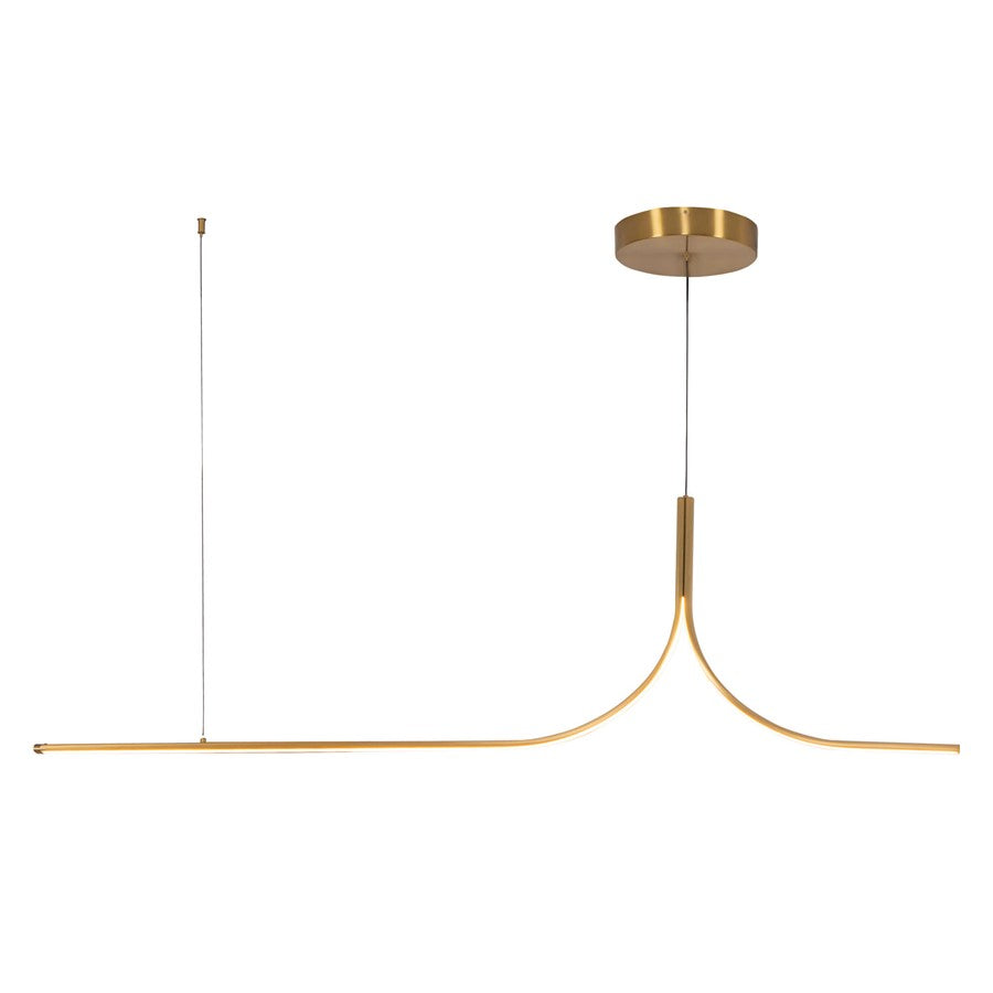Kuzco Thread 5-ft Dim LED Linear Pendant, Gold- LP17905-BG-UNV-010